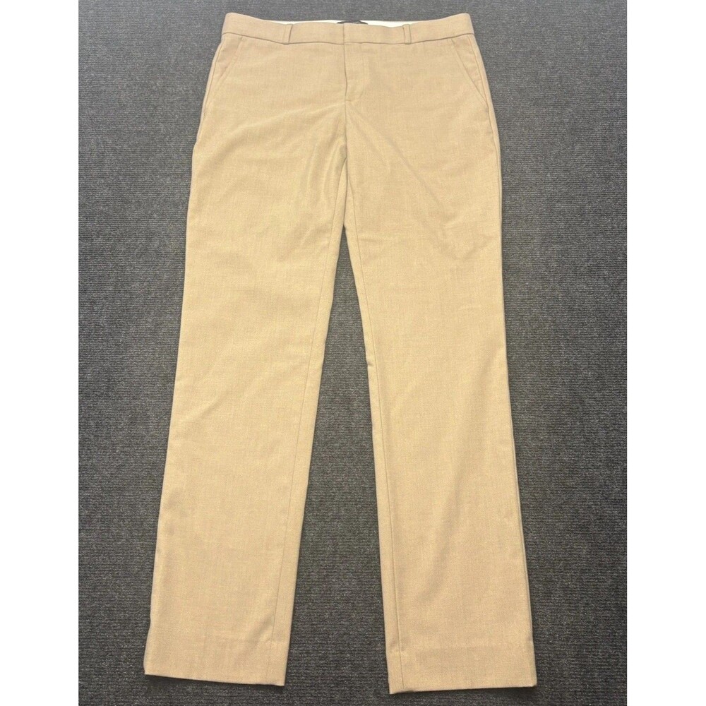 Banana Republic Ryan Womens 10 Long Khaki Stretch Business Casual Trousers